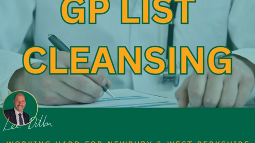 Lee Dillon MP raises concerns over unexplained rise in GP list cleansing